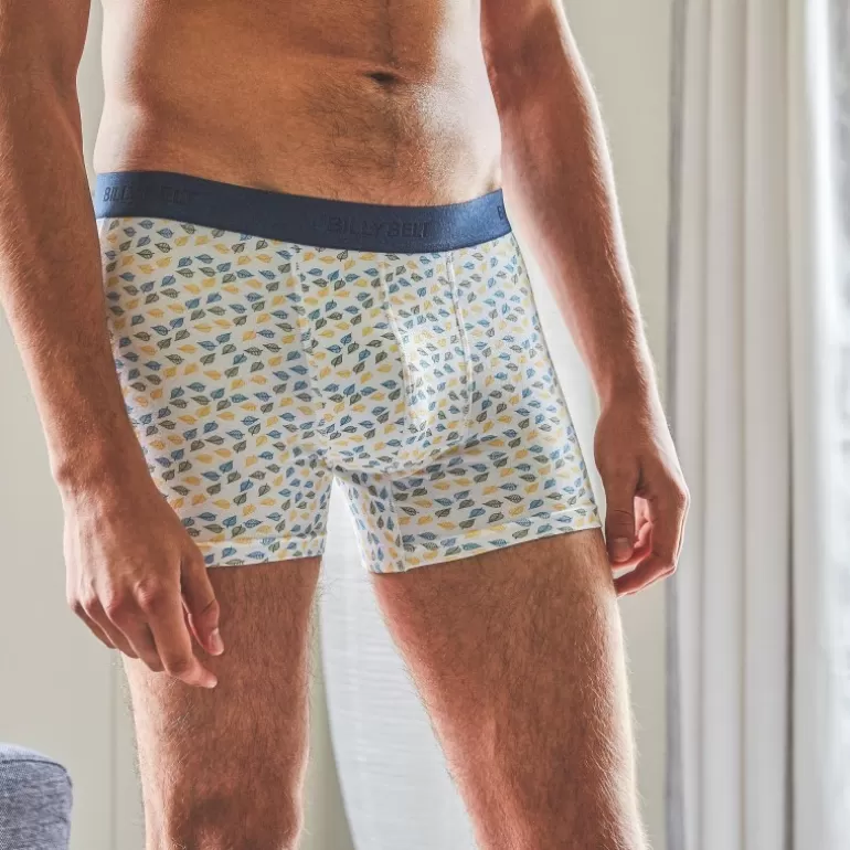 New Boxer En Coton Biologique White Leaf Boxers En Coton Biologique