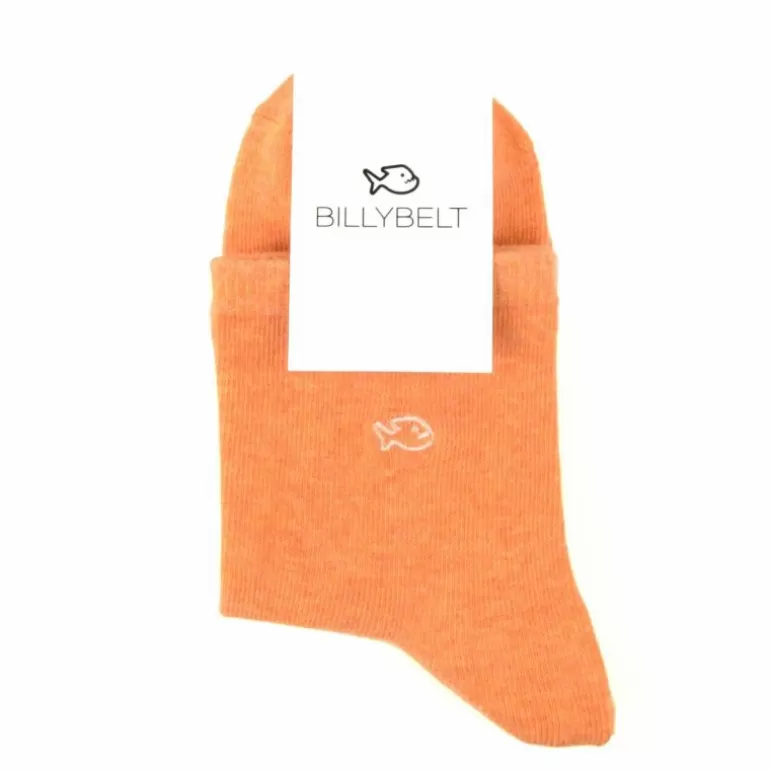 Cheap Chaussettes Coton Chinees Orange Femme