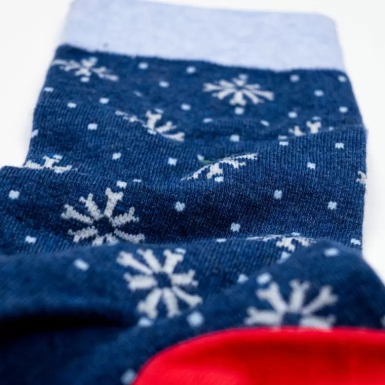 Flash Sale Chaussettes En Coton Peigne A Motifs - Snowflake Homme