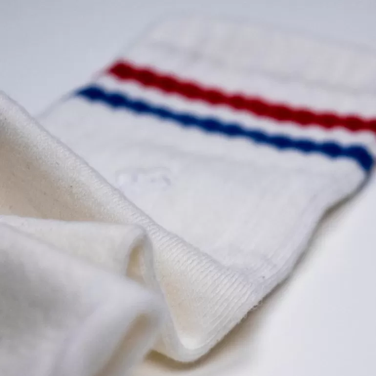 Store Chaussettes En Coton Peigne Retro - French Blanc Homme