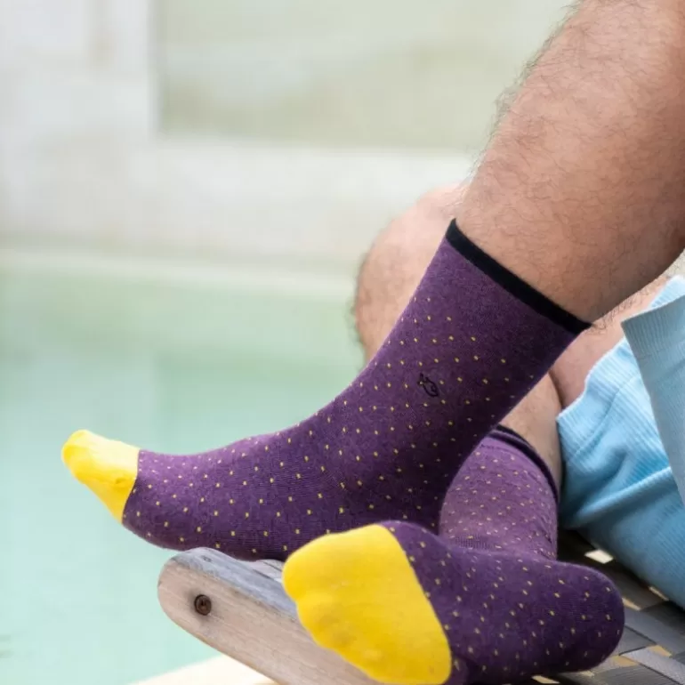 Best Chaussettes En Coton Peigne Square - Mysterio Homme