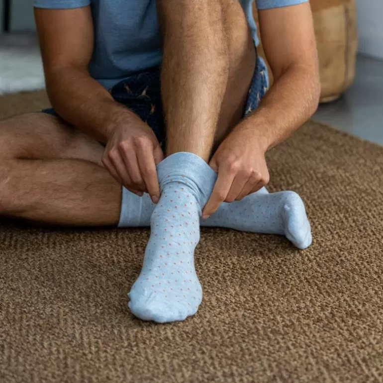 Flash Sale Chaussettes En Coton Peigne Square - Yeti Homme