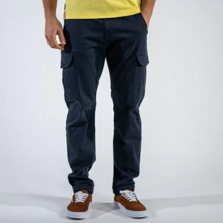 Best Sale Pantalon Cargo Bleu Marine Pantalons